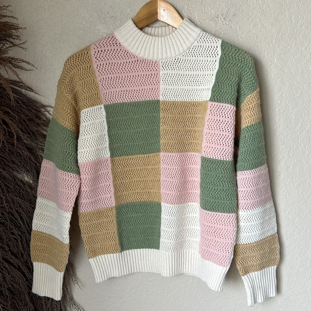 Greylin Gwen patchwork sweater - Picture 2 of 11